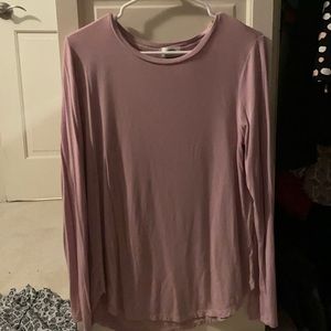 Long sleeve lavender shirt